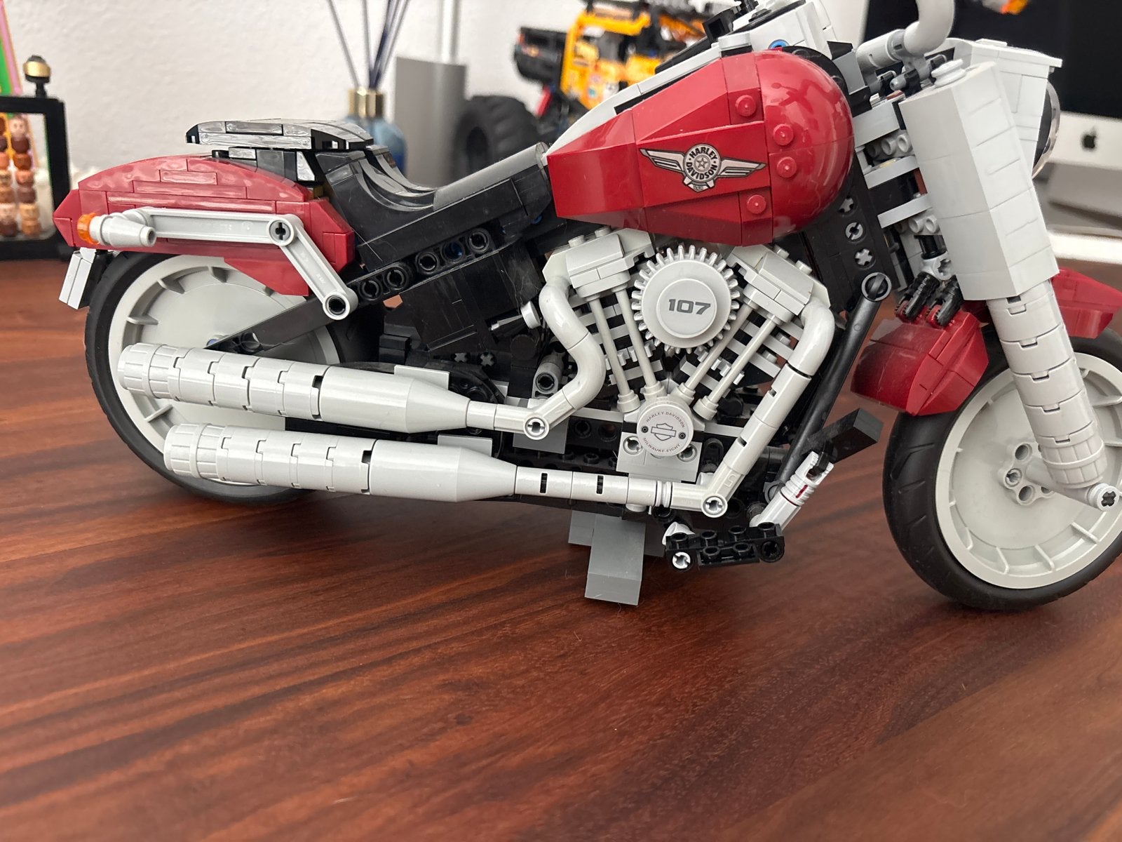 Lego Creator Expert Harley-Davidson Fat Boy (10269), Ophalen of Verzenden, Zo goed als nieuw, Overige merken