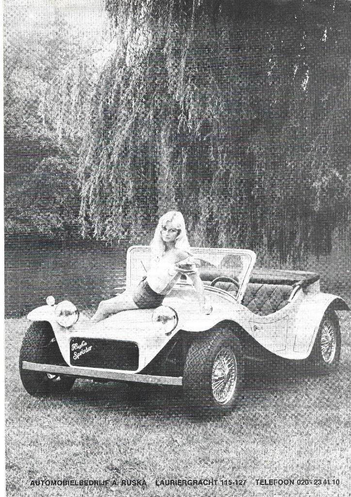 Ruska Sprinter zwart wit folder pin up vrouw (RS02) auto, Boeken, Ophalen of Verzenden, Zo goed als nieuw, Overige merken