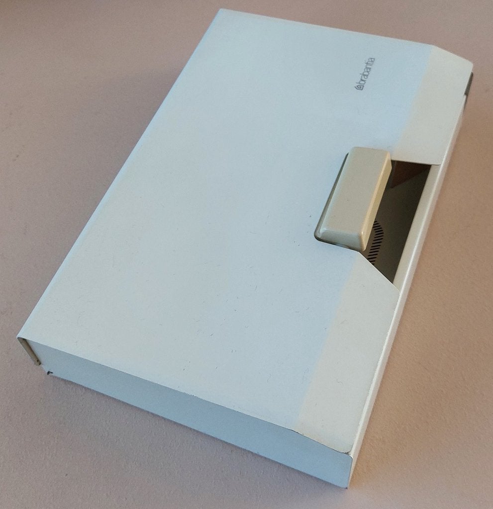 Brabantia koffiefilterhouder voor a/d wand -basis uitvoering, Ophalen, Gebruikt, Metaal, Wit