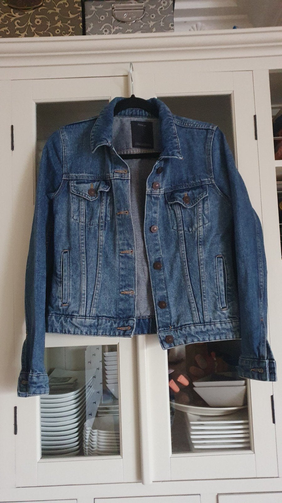 leuk spijkerjasje maat 38, Kleding | Dames, Ophalen of Verzenden, Zo goed als nieuw, Maat 38/40 (M), Blauw