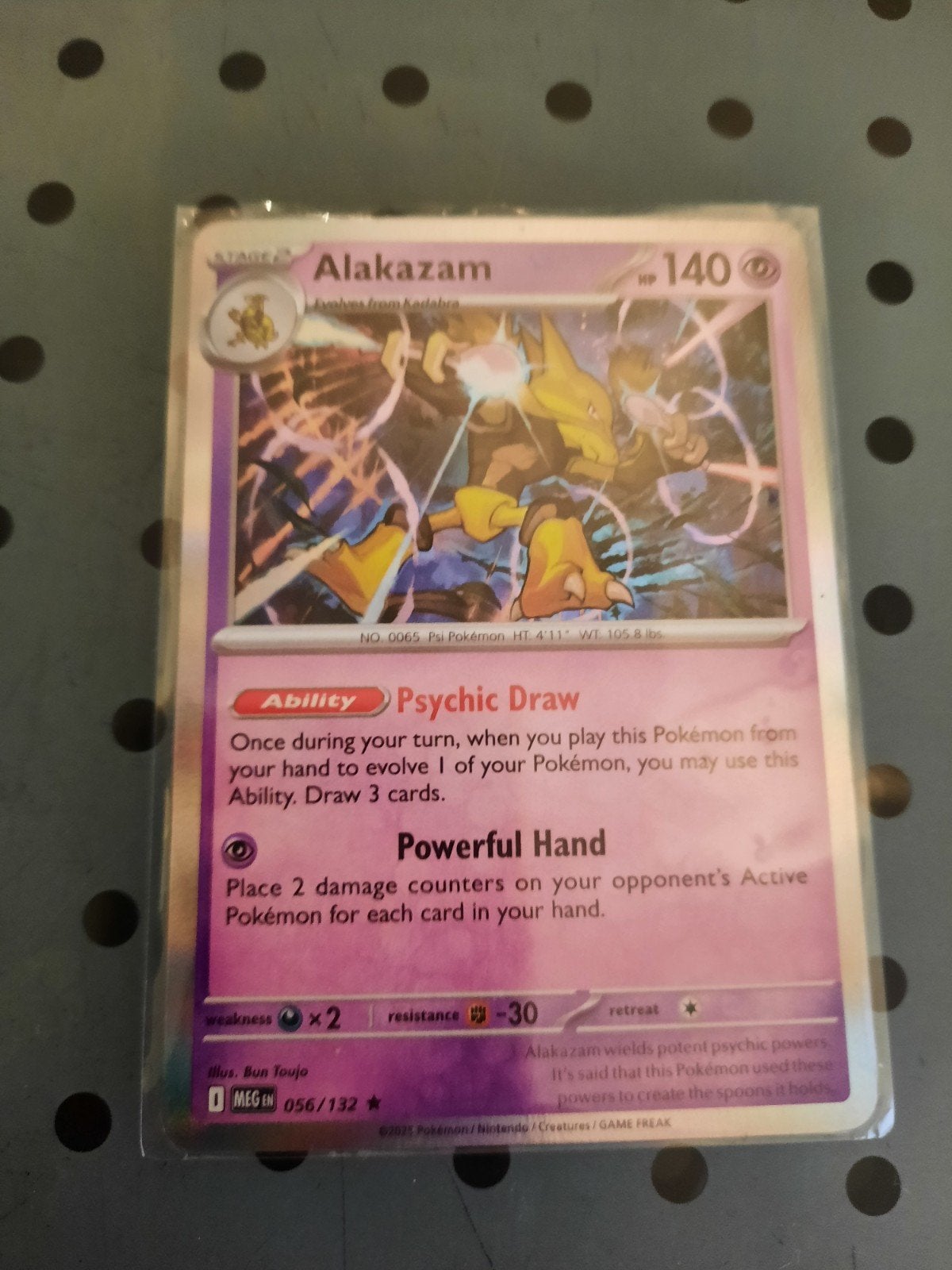alakazam, Ophalen of Verzenden, Zo goed als nieuw, Losse kaart, Foil