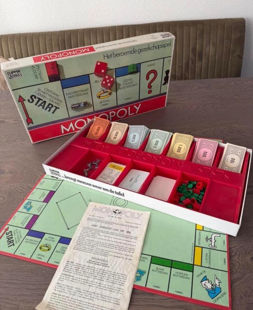 Vintage Monopoly Gezelschapsspel - Clipper Editie, Hobby en Vrije tijd, Gezelschapsspellen | Bordspellen, Drie of vier spelers