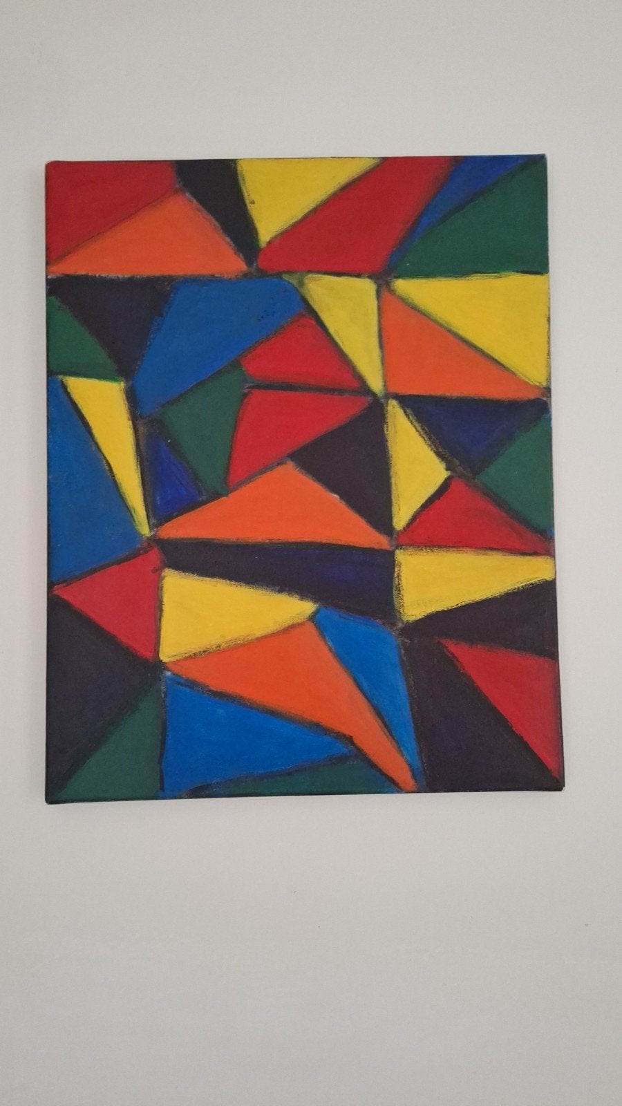 Schilderij, abstract, Ophalen of Verzenden