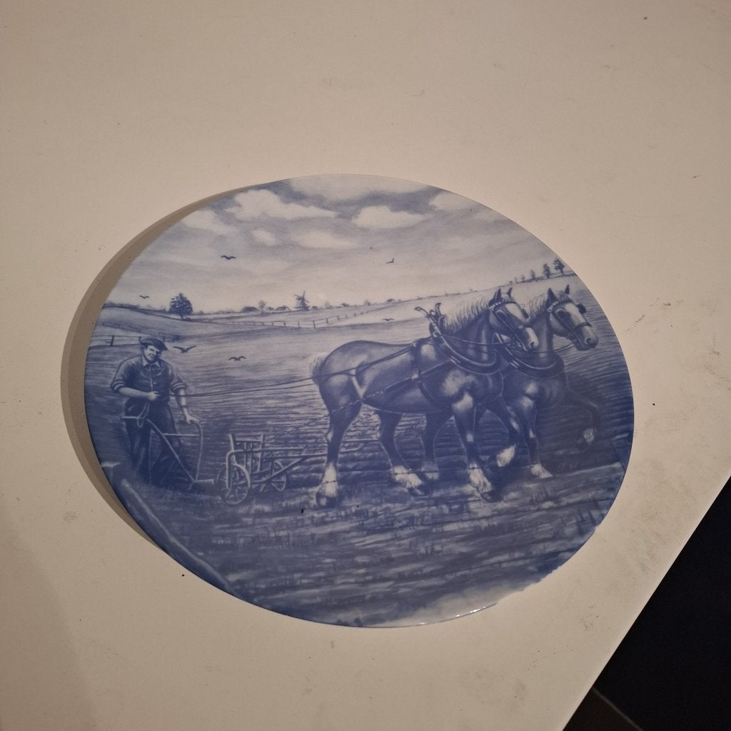 delfsblauw bord, Antiek en Kunst, Ophalen