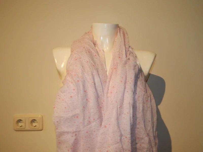 Repeat fijne shawl dunne luchtige stof sterretjes print roze, Repeat, Verzenden, Maat 46/48 (XL) of groter, Zo goed als nieuw