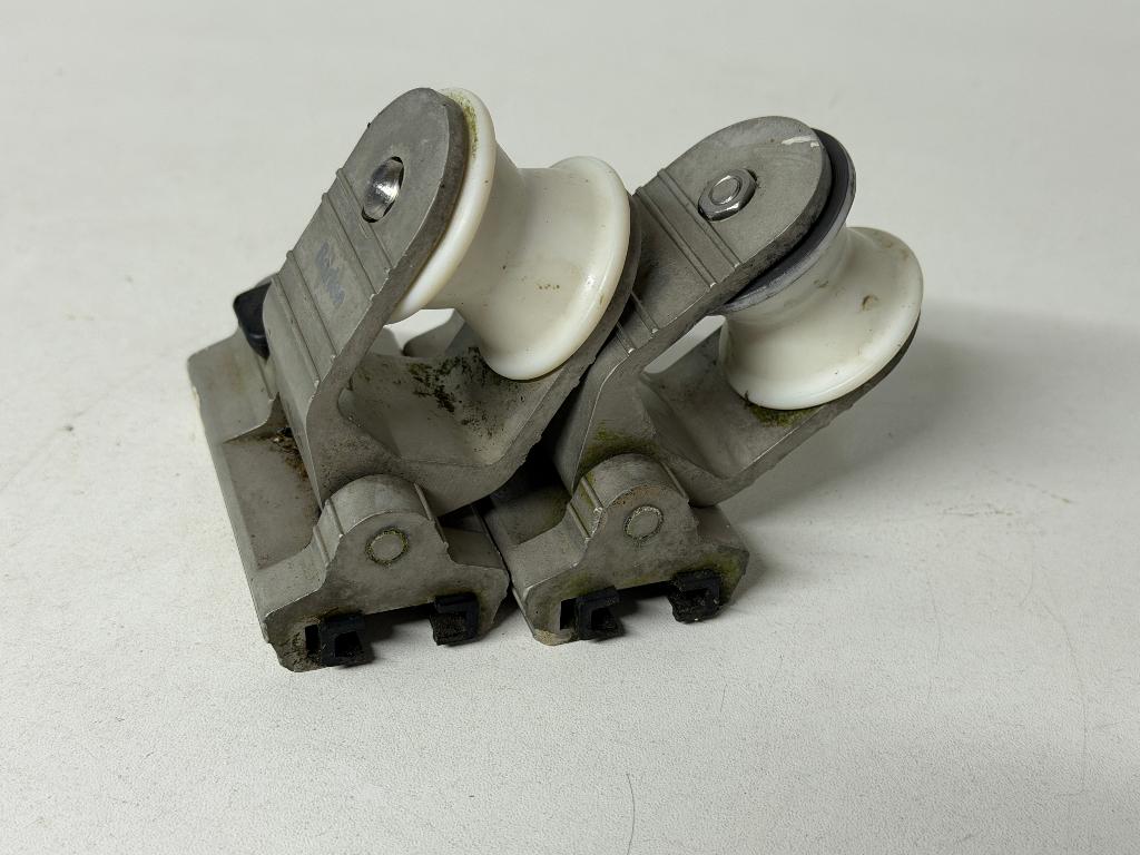 2 x Barton Genuaslede 25 mm, Watersport en Boten, Accessoires en Onderhoud, Ophalen of Verzenden, Gebruikt, Lijn of Blok