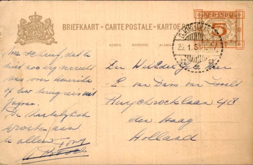 Nederlands-Indië - Djokjakarta - 1917, Ophalen of Verzenden, Briefkaart