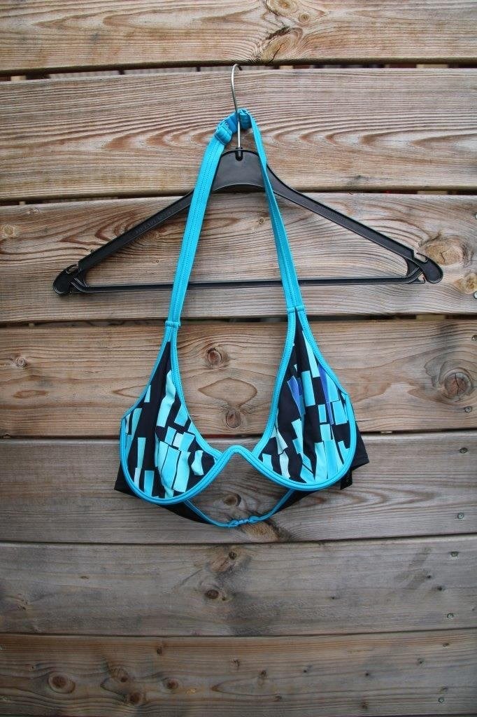 Bikini zwart/ blauw Marlies Dekkers L 80C Vaste prijs, Ophalen of Verzenden, Zo goed als nieuw, Bikini, Marlies Dekkers