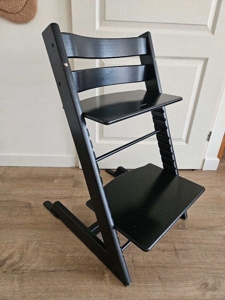 Mooie Stokke Tripp Trapp zwart, Kinderen en Baby's, Ophalen, Gebruikt, Meegroeistoel