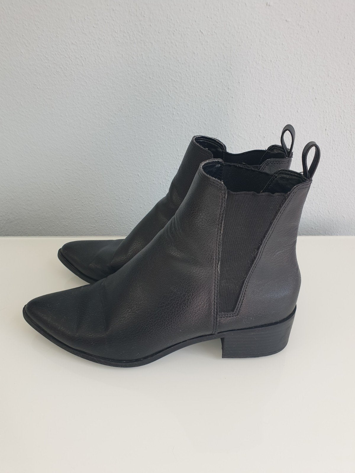 H&M 39 laarsjes zwart dames schoenen laarzen boots punt, H&M, Zwart, Lage of Enkellaarzen, Ophalen of Verzenden