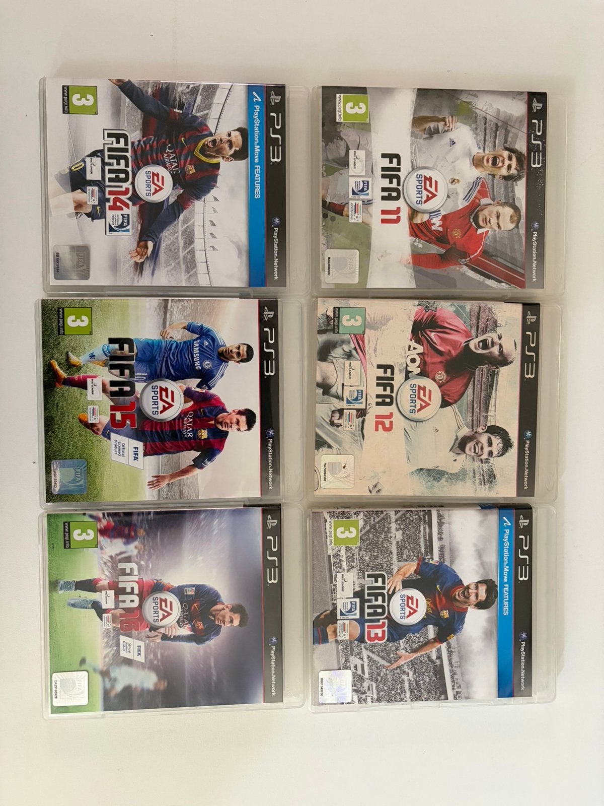 FIFA PS3 Games: FIFA 11, 12, 13, 14, 15, 16, Gebruikt, Eén computer, Ophalen of Verzenden, Sport
