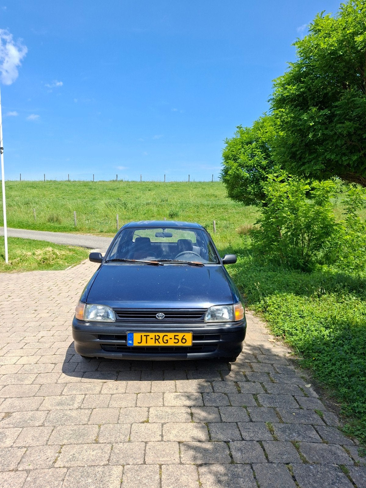 Youngtimer Toyota Starlet 1.3 XLI AUT E2 1995 Blauw, Auto's, Toyota, Particulier, Starlet, Benzine, Hatchback, Automaat, Origineel Nederlands