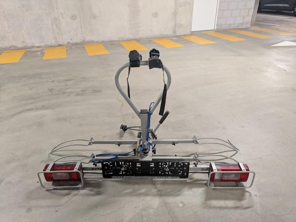 Eufab Silverbike Kantelbare Fietsendrager, Auto diversen, Ophalen, 2 fietsen, Gebruikt, Trekhaakdrager