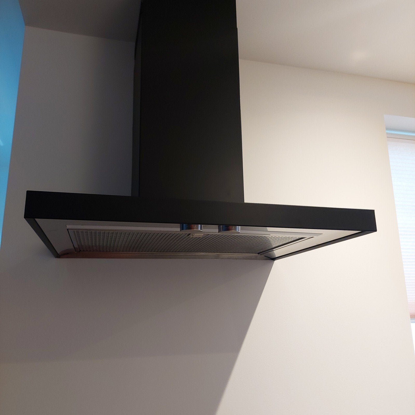 Ongebruikte Ikea Metälskare afzuigkap zwart, Ophalen, Wandschouwkap, Nieuw, Vrijstaand