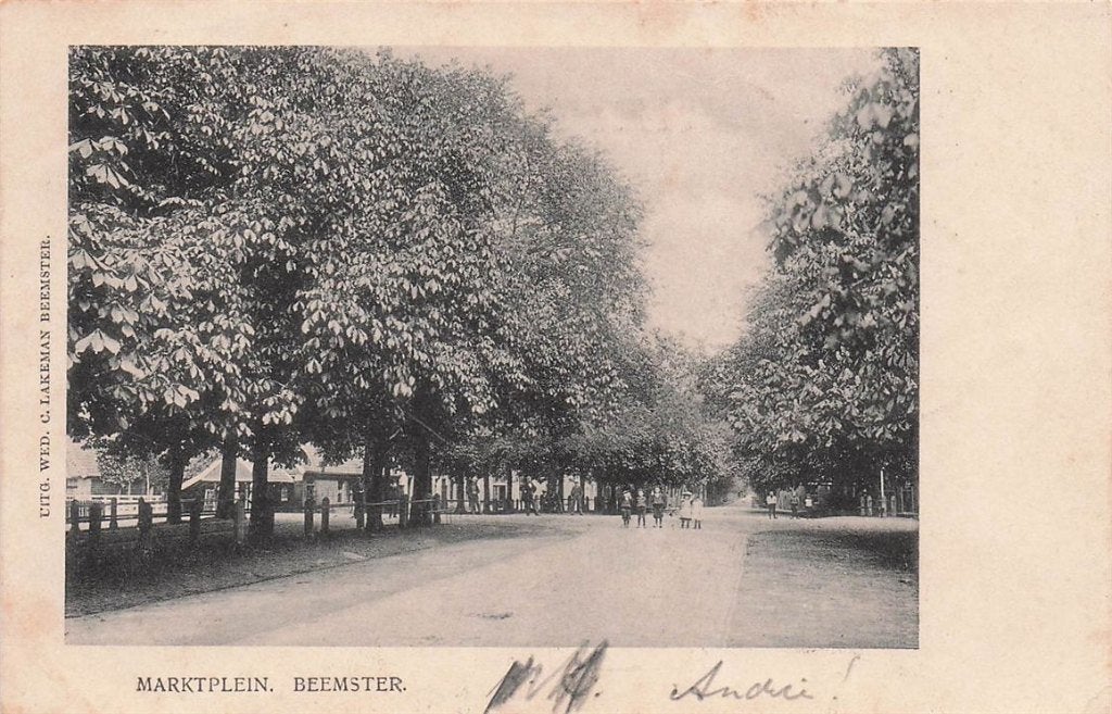 703-132-007 Marktplein Beemster, Verzenden, Voor 1920, Noord-Holland