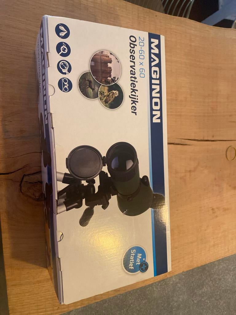 MAGINON Observatiekijker 20-60x60, Audio, Tv en Foto, Optische apparatuur | Verrekijkers, Ophalen of Verzenden, Nieuw, 20x of meer