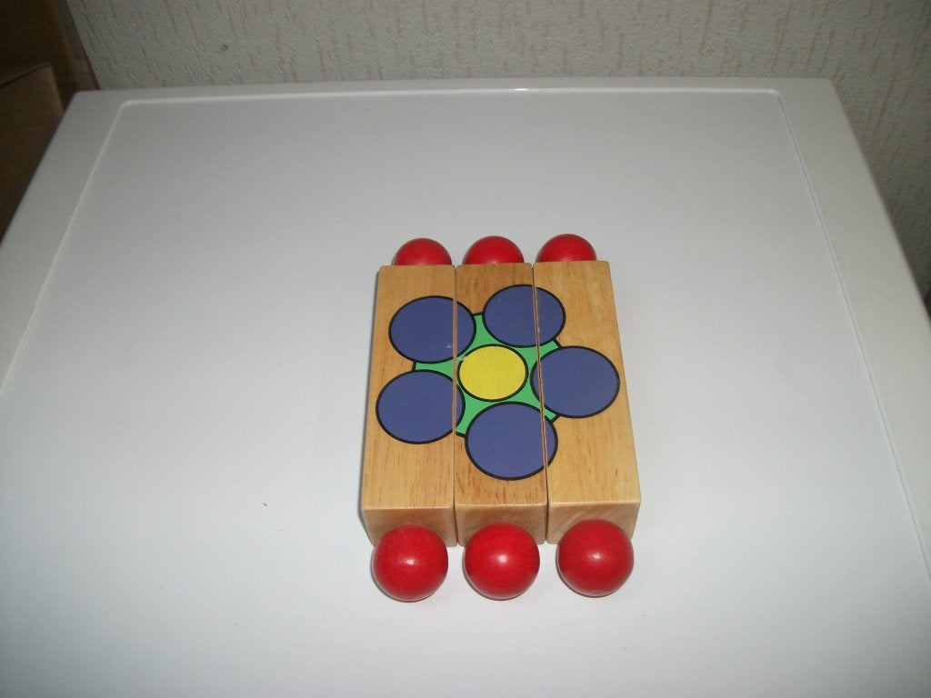 Draaipuzzels 3 blokken, Ophalen of Verzenden, Gebruikt