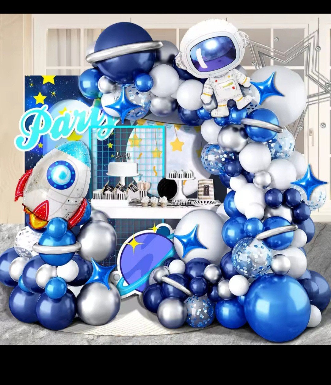Nieuw Ruimtevaart Ballon Decoratie Set - 107 Stuks, Ophalen, Nieuw, Versiering, Verjaardag