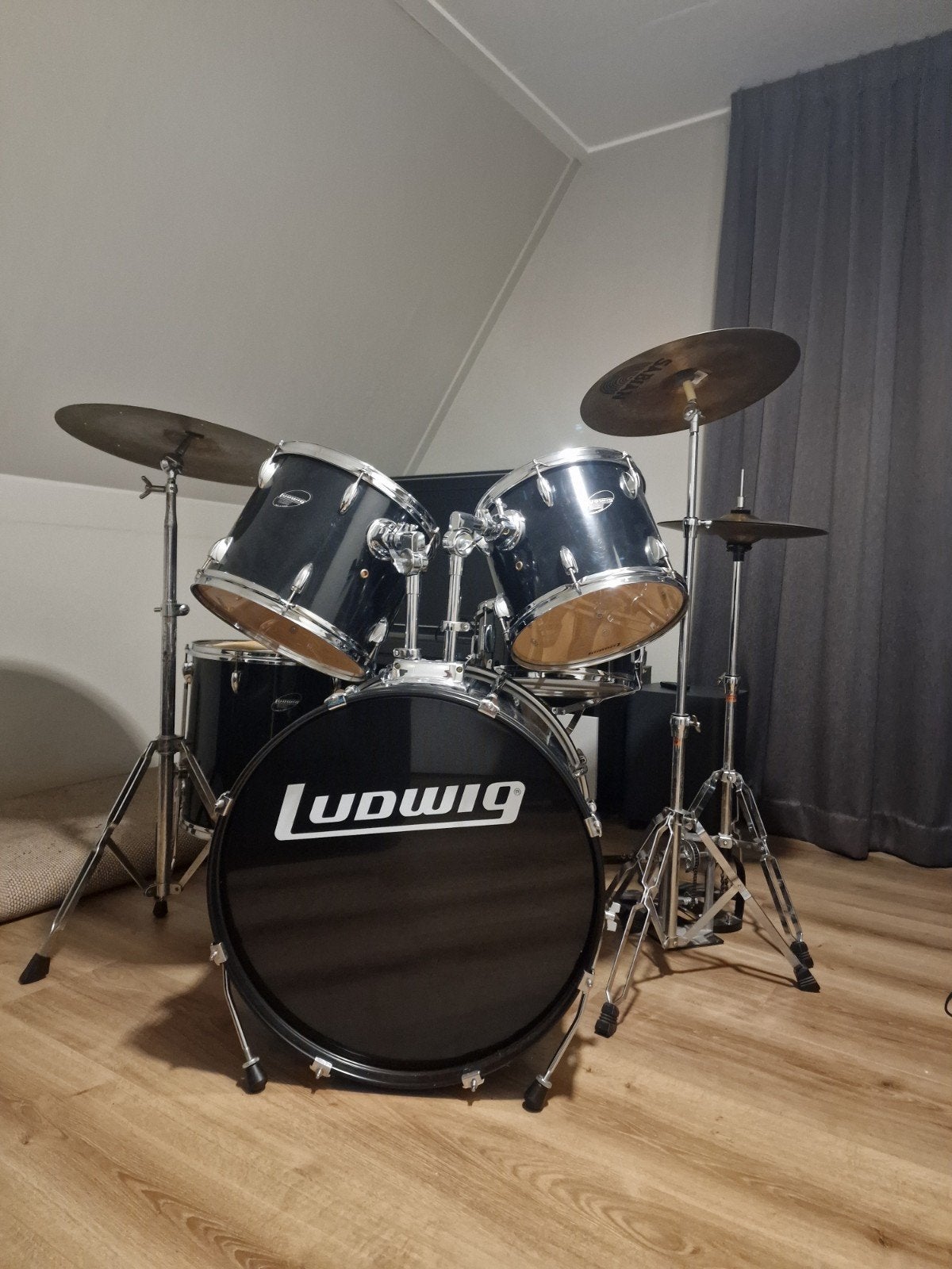 Ludwig Drumstel met Dubbel Pedaal, Muziek en Instrumenten, Ophalen, Zo goed als nieuw, Ludwig