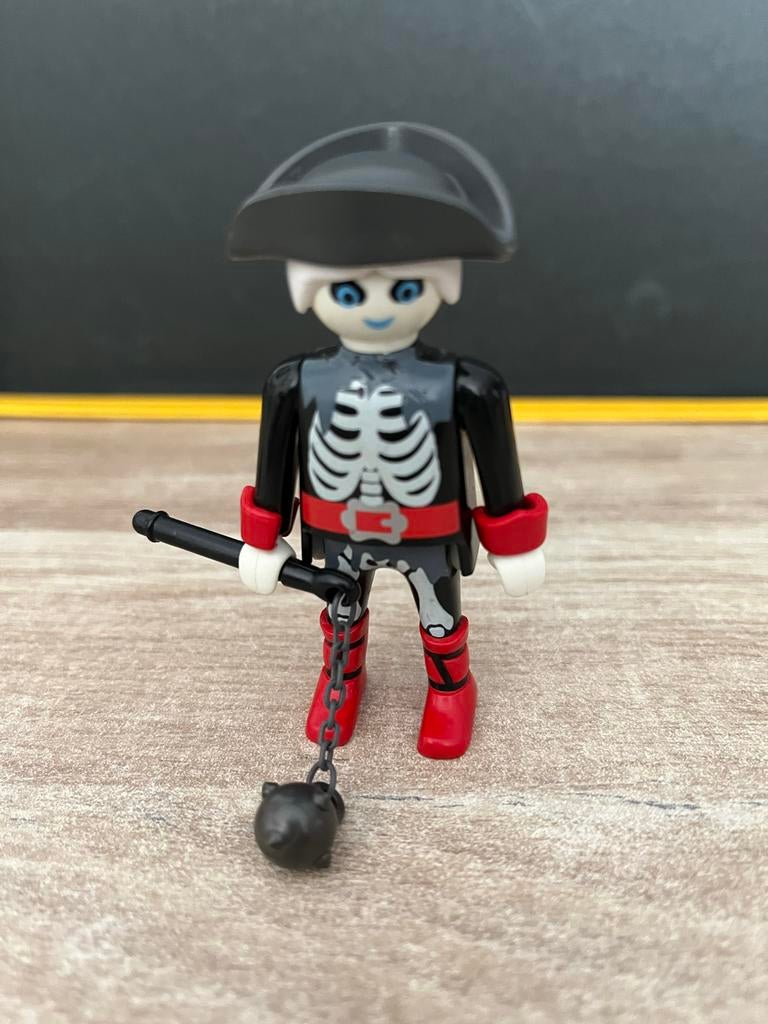 Playmobil skelet piraat met een strijdknots, Ophalen of Verzenden, Gebruikt
