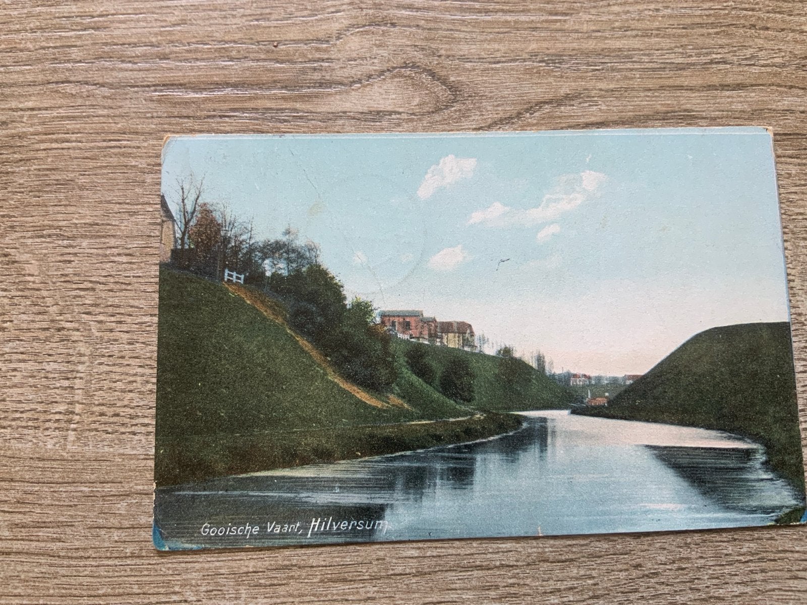 Gooische Vaart, Hilversum (1909), Verzamelen, Ansichtkaarten | Nederland, Ophalen of Verzenden, Voor 1920, Gelopen, Noord-Holland