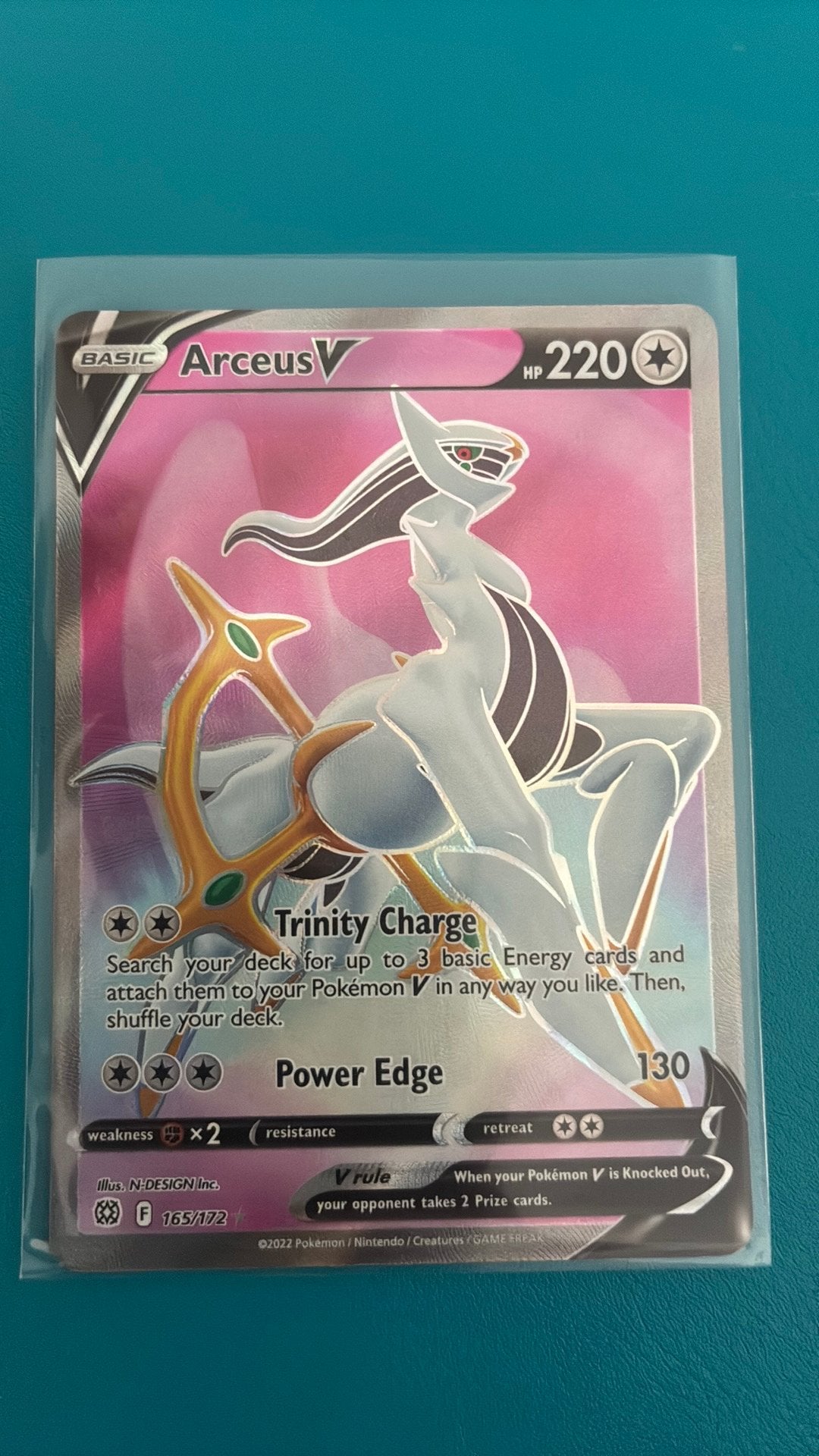 Arceus V 165 - Brilliant Stars, Ophalen, Zo goed als nieuw