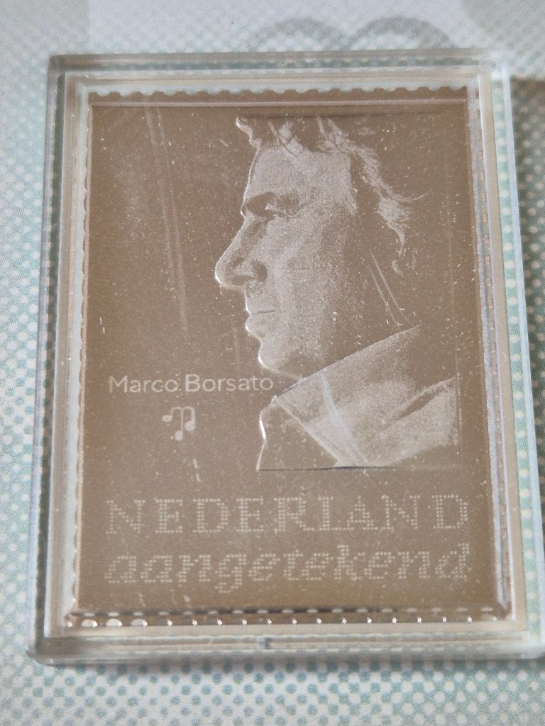 NL Zilveren Zegel "Aangetekend" 25 Jr. Marco Borsato 2015, Ophalen of Verzenden, Na 1940, Postfris