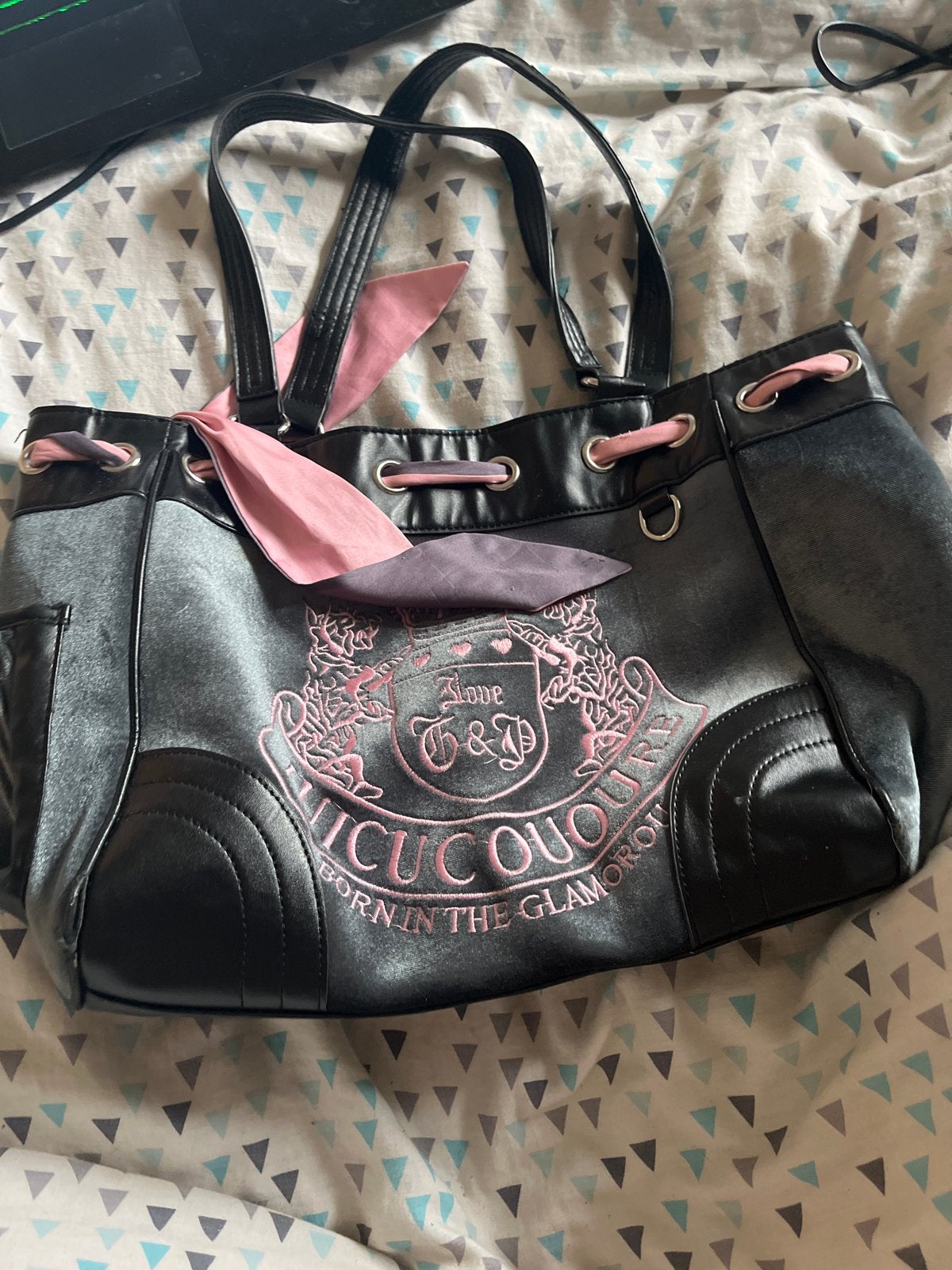 Juicy Couture tas - Gebruikt, Ophalen, Gebruikt, Zwart, Handtas