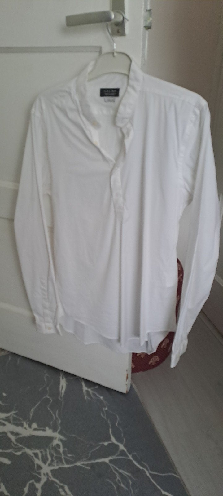 Zara Man Wit Overhemd - Zo goed als nieuw, Kleding | Heren, Wit, Ophalen of Verzenden, Zo goed als nieuw, Halswijdte 41/42 (L)