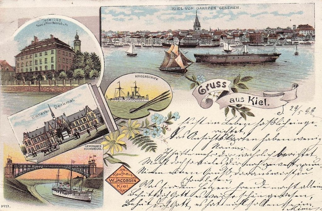 702-359-043 Kiel, Verzenden, Voor 1920, Duitsland