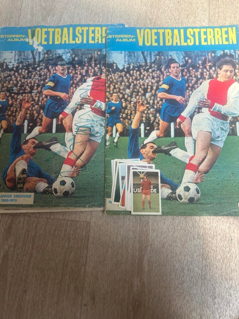 Voetbalsterren album 1969-1970 met losse plaatjes, Ophalen of Verzenden, Zo goed als nieuw, Meerdere plaatjes