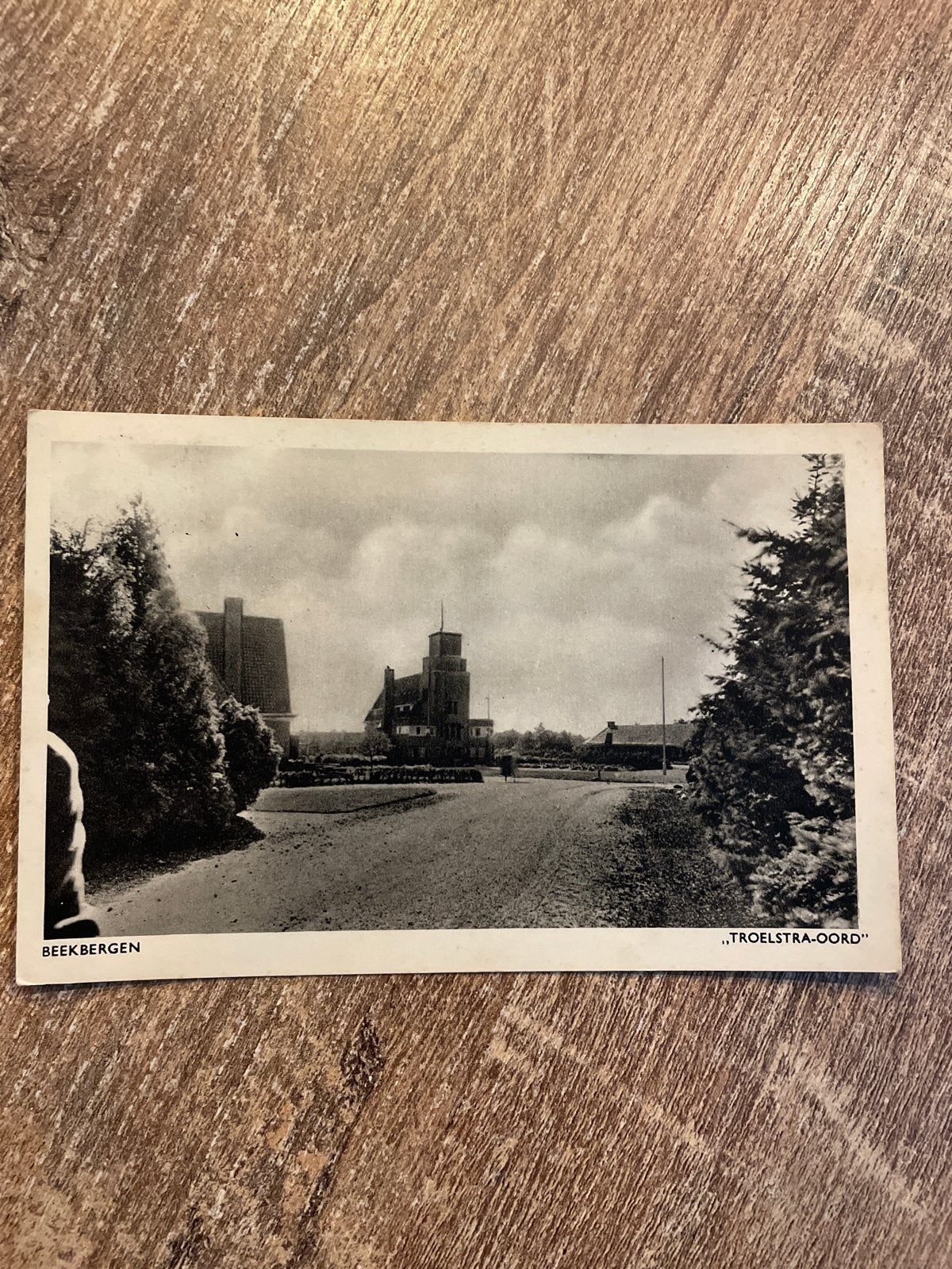 Oude ansichtkaart Beekbergen "Troelstra-Oord", Ophalen of Verzenden, 1940 tot 1960, Gelopen, Gelderland