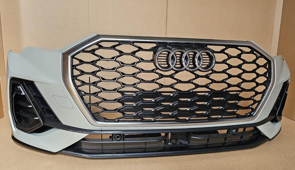 Voorbumper Audi Q3 83A F3 S-line Origineel LX7E Sportback, Gebruikt, -, Voor, Bumper