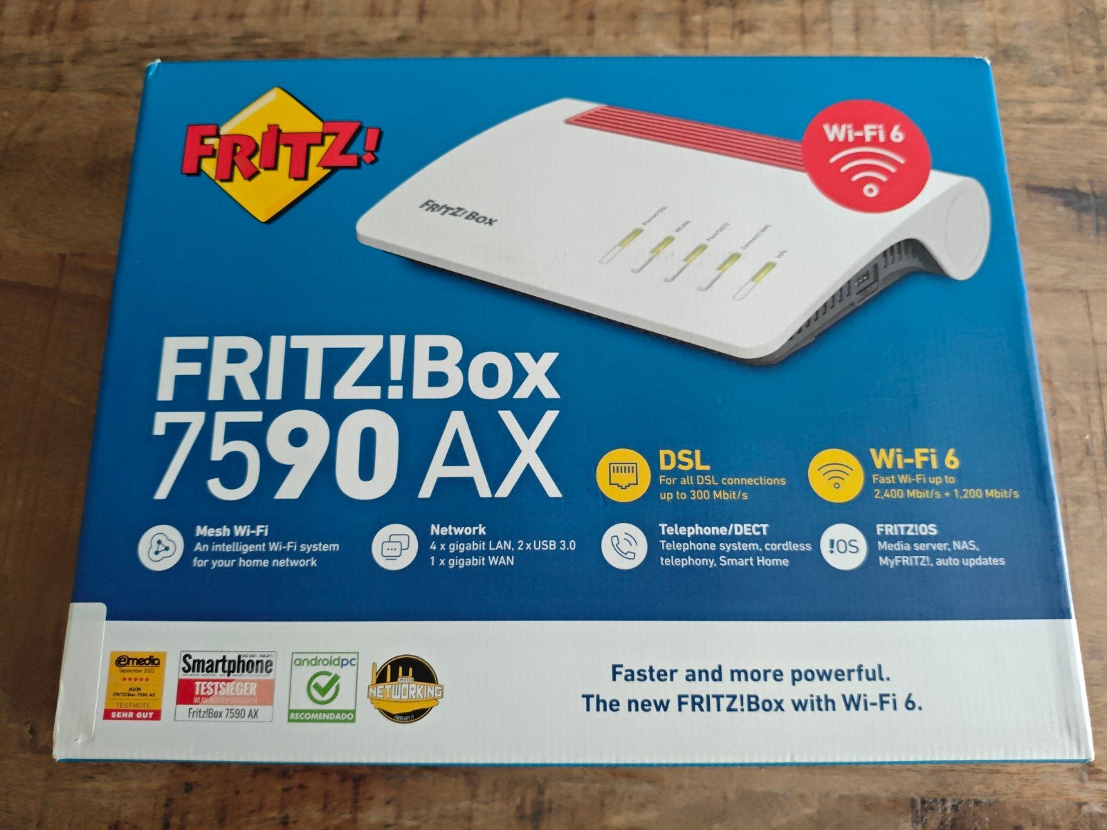 Fritzbox 7590 AX, nieuw en gesealed., Computers en Software, Routers en Modems, Ophalen of Verzenden, Nieuw