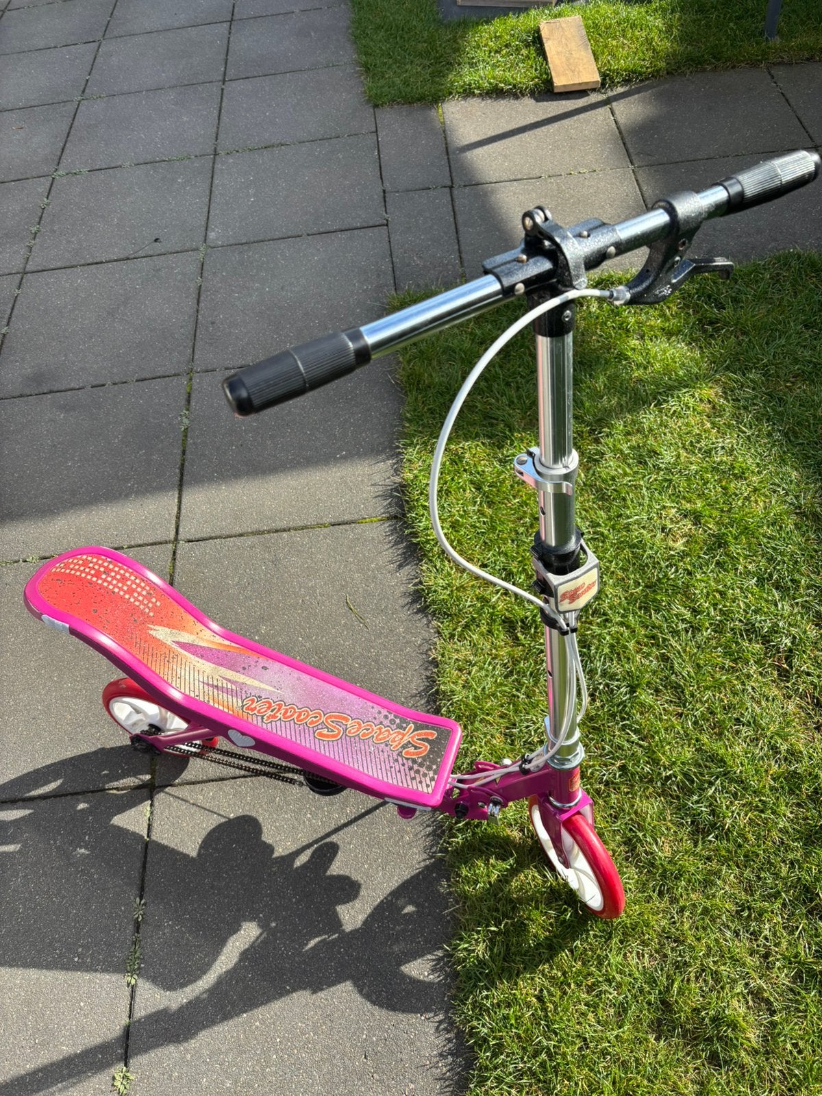 Gereviseerde Space Scooter X580 step roze met glitter, Ophalen of Verzenden, Zo goed als nieuw, Overige typen