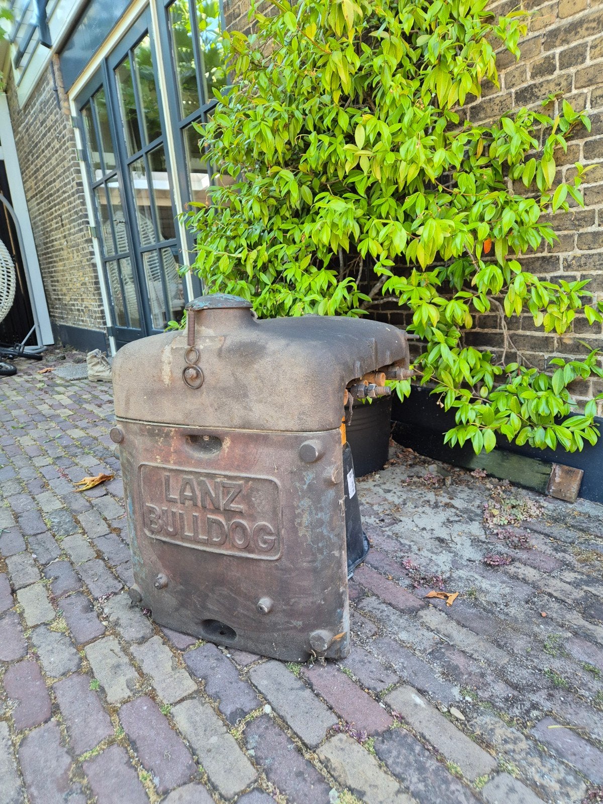Antieke Lanz Bulldog tractoronderdeel - Uniek decorstuk, Ophalen of Verzenden