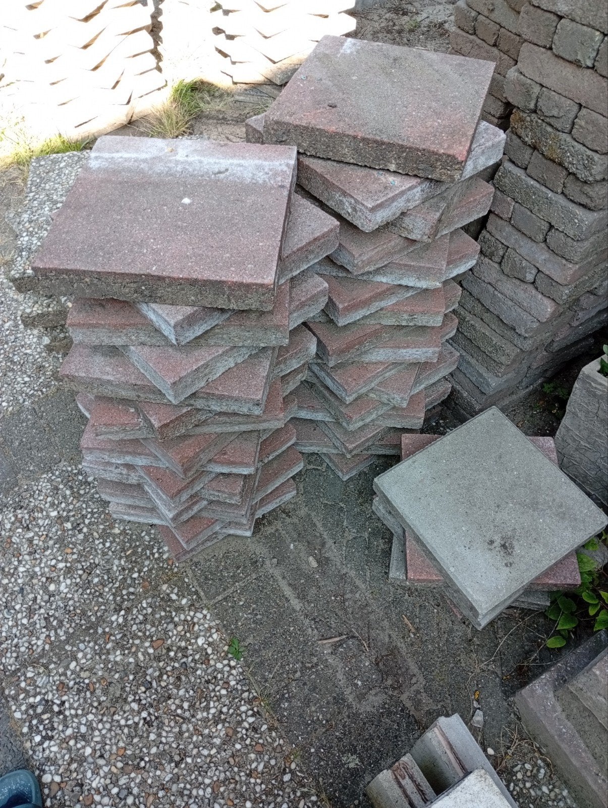 Rode stoeptegels 30+, Ophalen, Gebruikt, Beton, Terrastegels