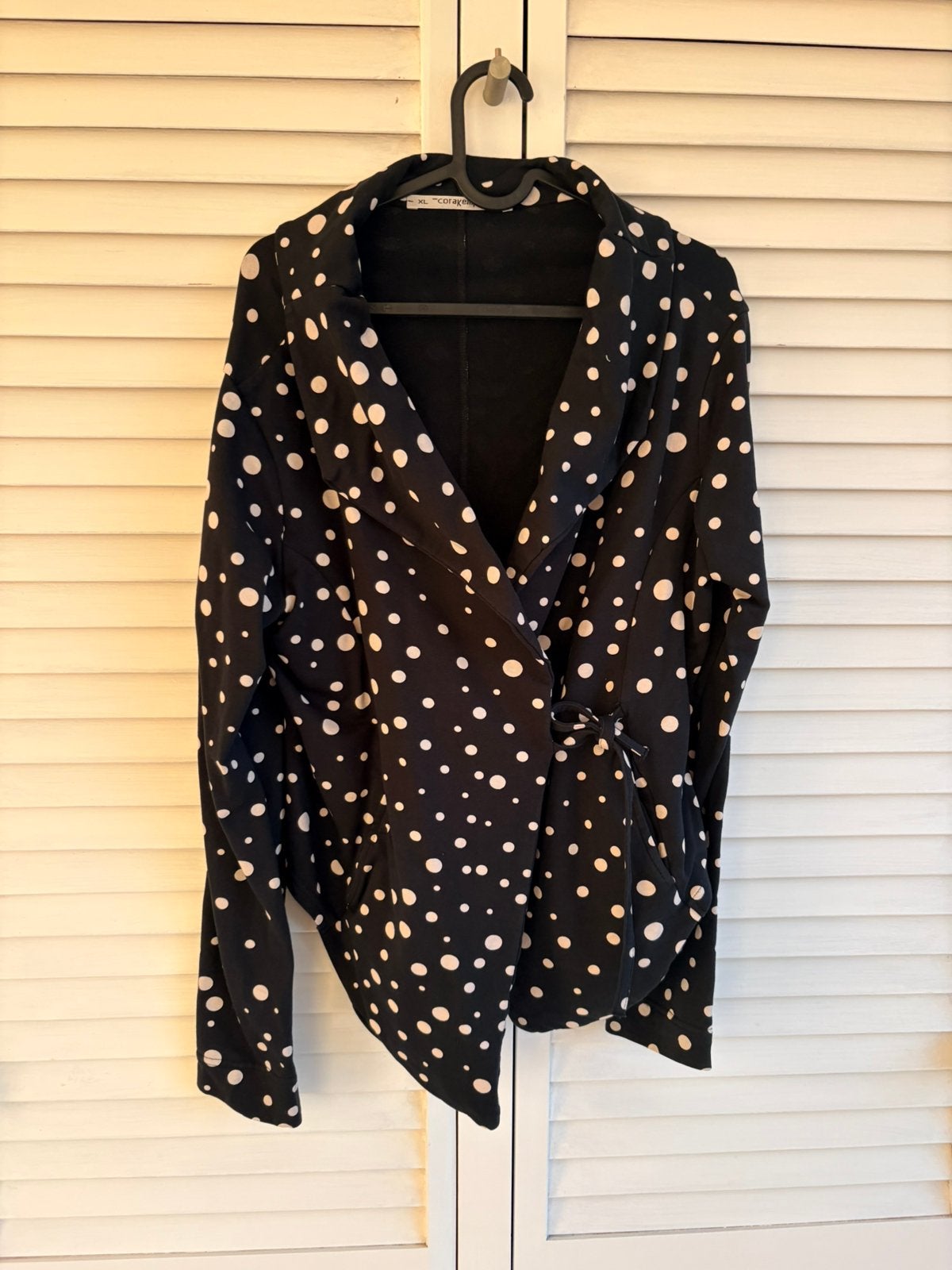 Polkadot Cora kemperman xl als nieuw!, Ophalen of Verzenden, Zo goed als nieuw, Maat 46/48 (XL) of groter, Zwart