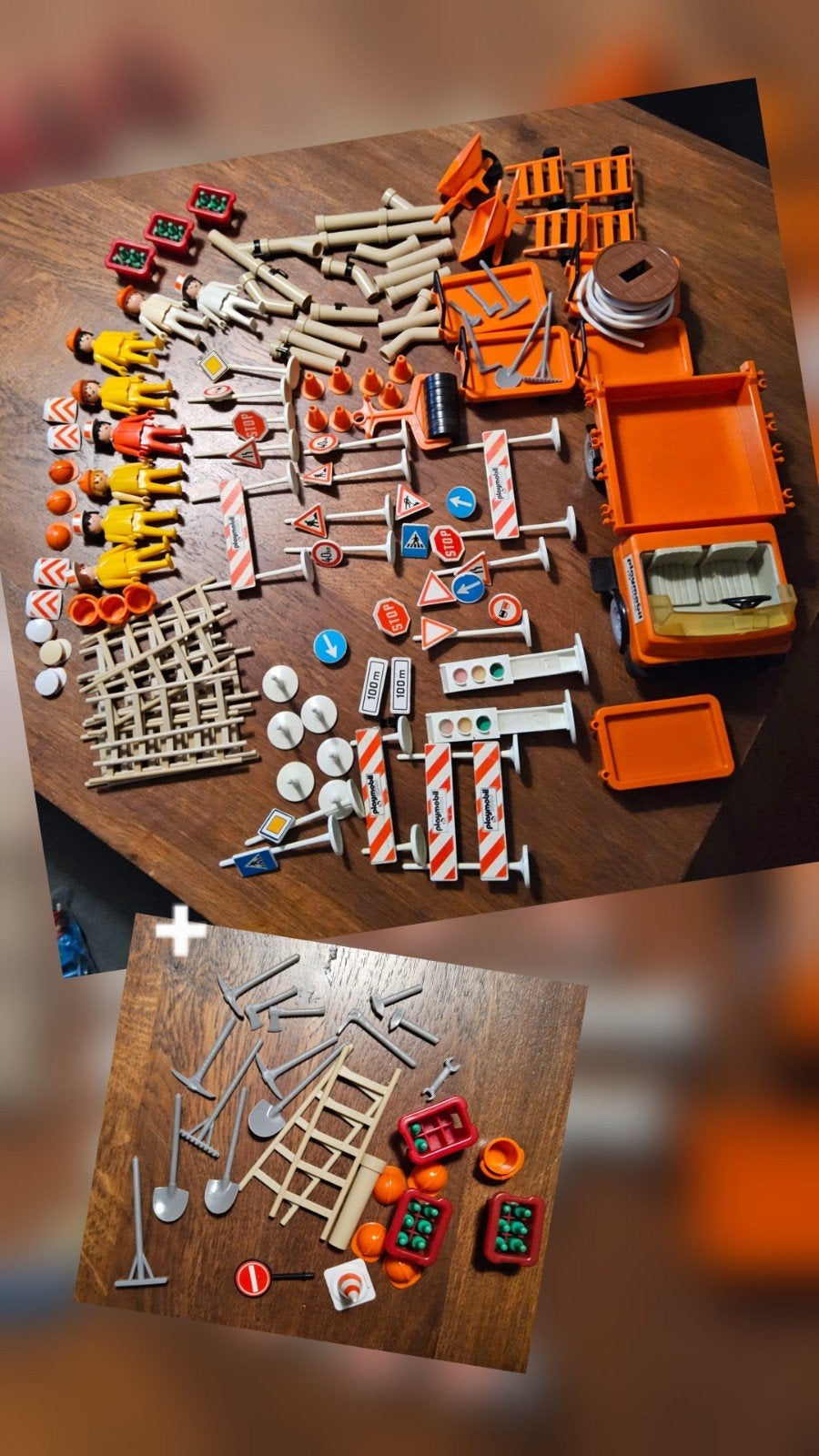 Vintage Playmobil Wegen/Bouwplaats uit verschillende Sets, Ophalen of Verzenden, Gebruikt