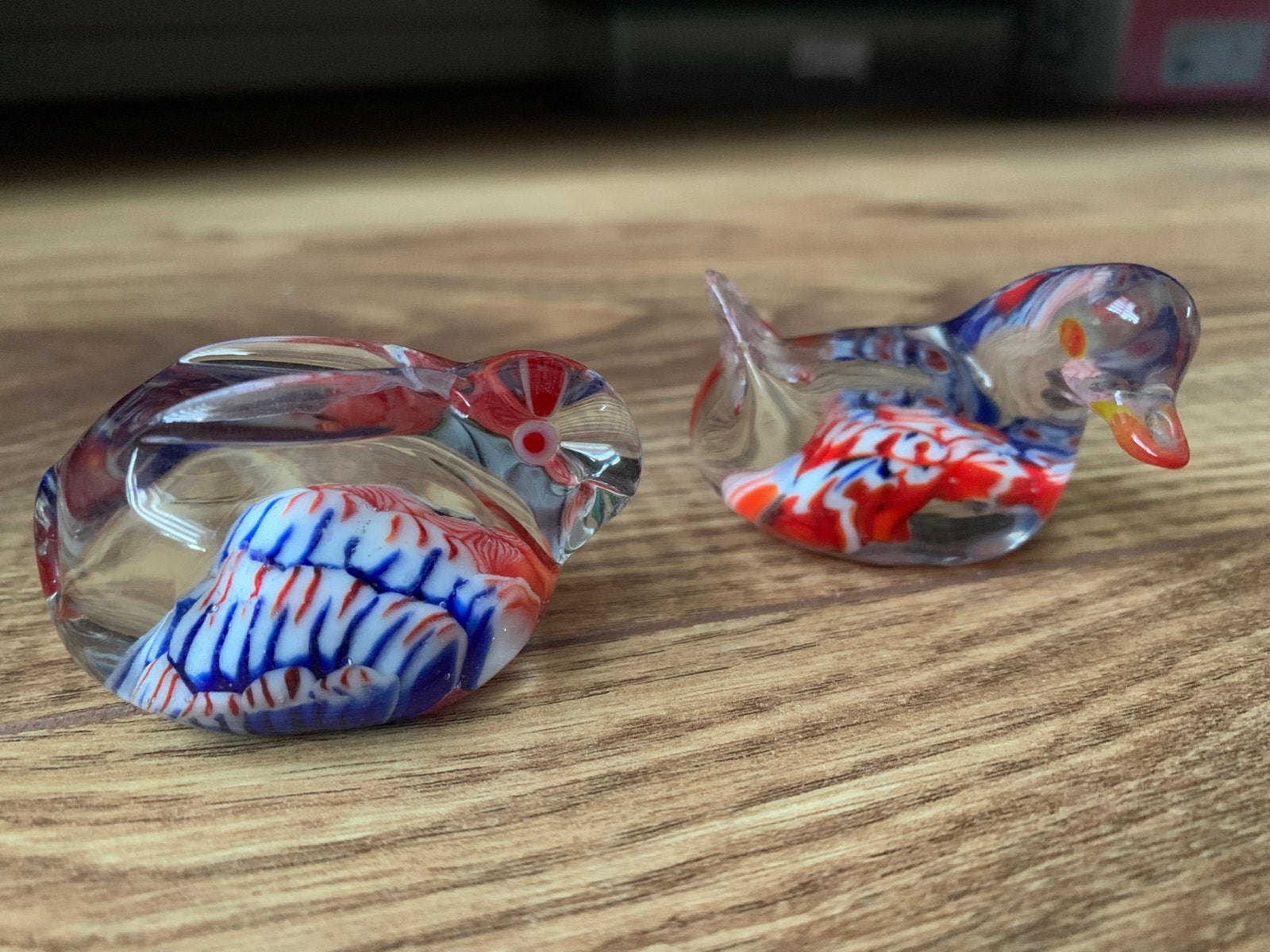 Murano Stijl massief kristallen eend en haas, Antiek en Kunst, Ophalen of Verzenden