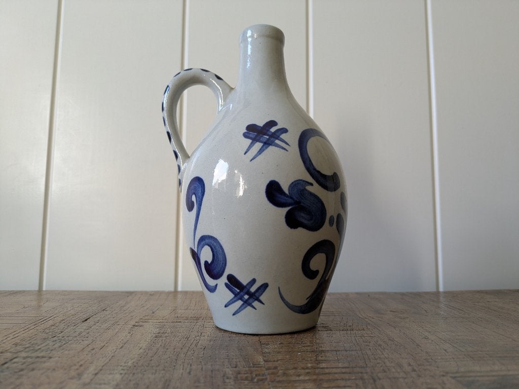 Geglazuurde stenen kruik van Sonnema met handvat, 20 cm hoog, Antiek en Kunst, Antiek | Keramiek en Aardewerk, Ophalen of Verzenden