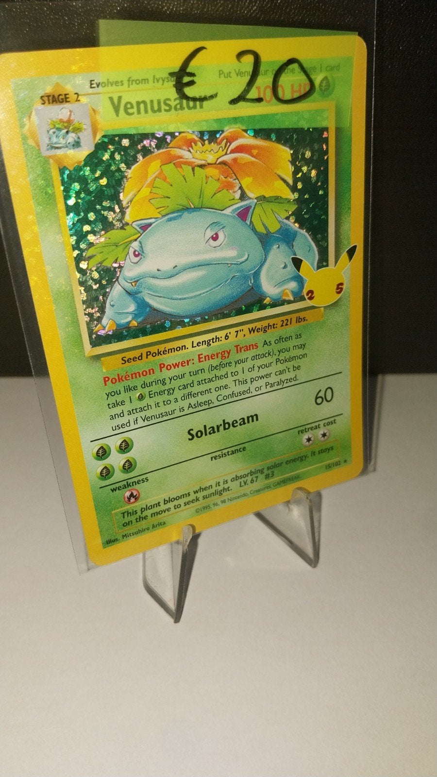 Venusaur Pokémon Celebrations Classic Collection 15/102, Hobby en Vrije tijd, Verzamelkaartspellen | Pokémon, Ophalen of Verzenden