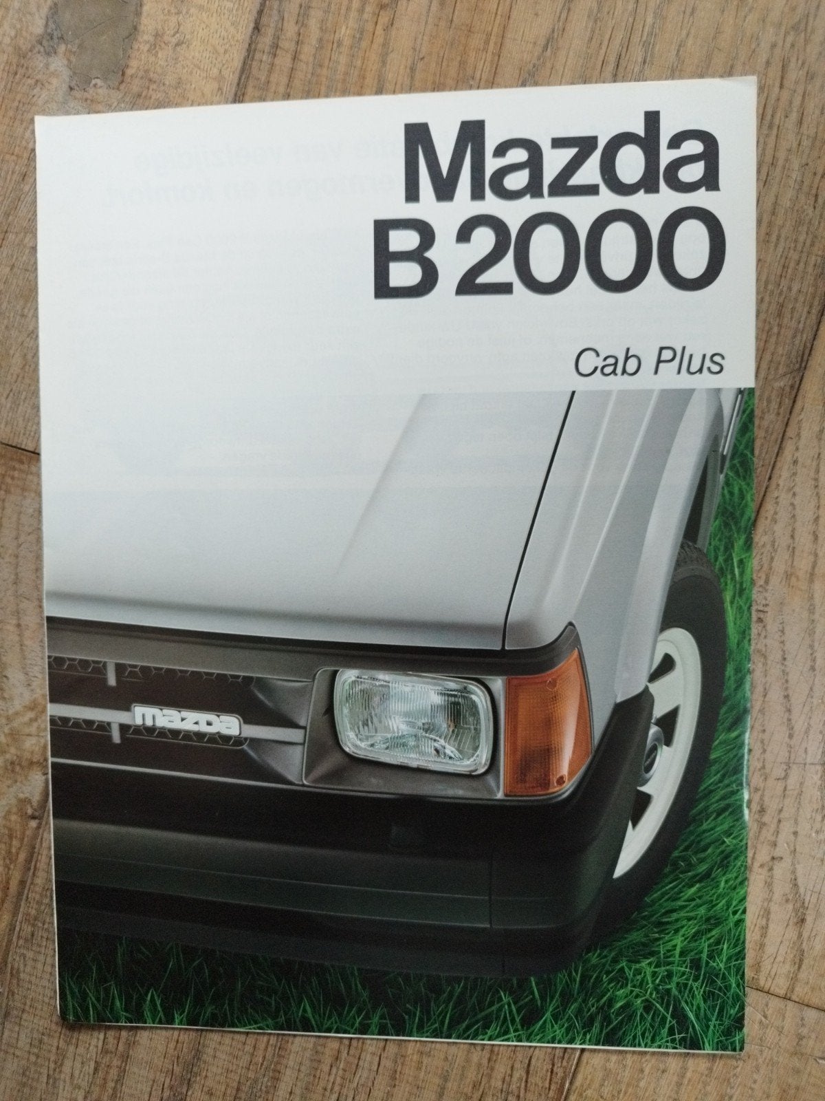 Mazda B 2000 Cab Plus brochure uit 1985 (N1285), Boeken, Auto's | Folders en Tijdschriften, Zo goed als nieuw, Mazda, Ophalen of Verzenden