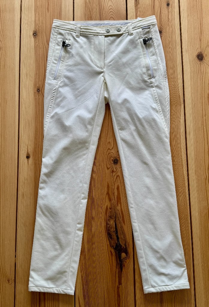 Marc Cain Skinny Broek - Wit / Crème - N1 (maat 36 Small), Wit, Ophalen of Verzenden, Zo goed als nieuw, Maat 36 (S)