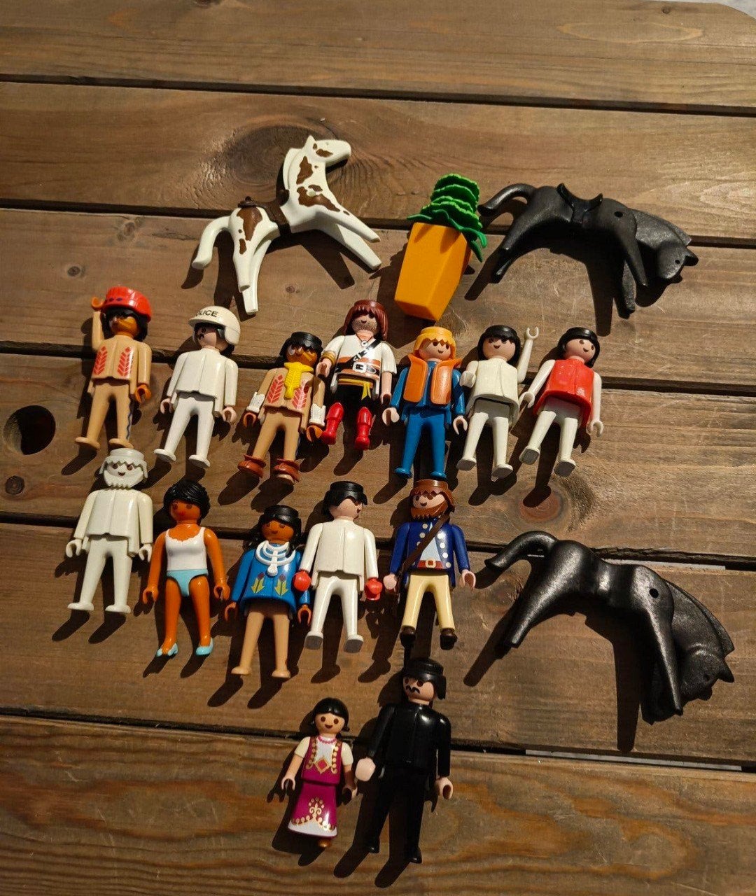 collectie playmobil poppetjes, coaching/familie opstelling, Ophalen of Verzenden, Zo goed als nieuw, Losse onderdelen, Figuren