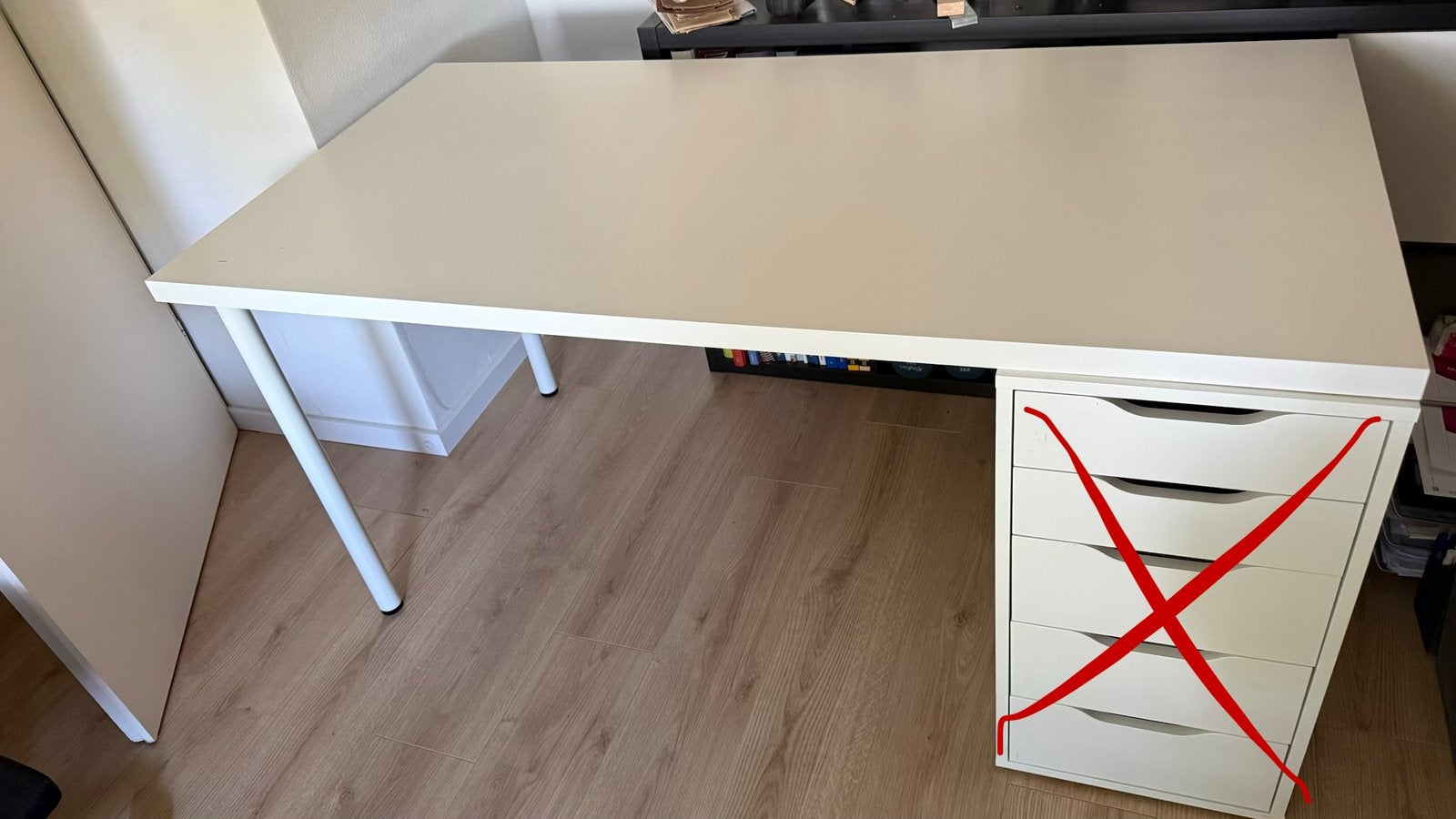 Tafelblad + 2 poten IKEA, Ophalen, Gebruikt, 150 cm, IKEA