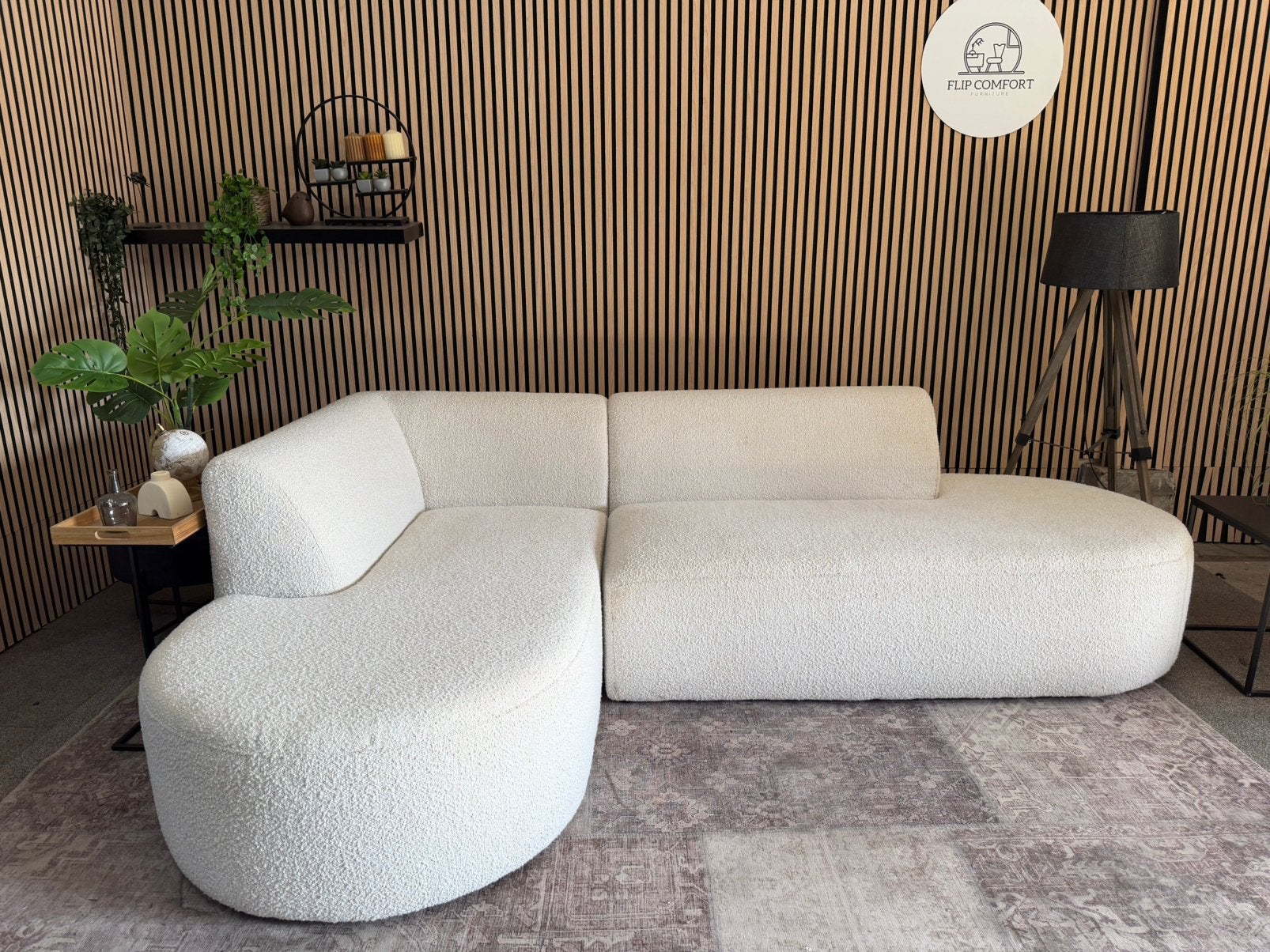 “GRATIS LEVERING” organische teddy hoekbank! 255x170, 250 tot 300 cm, Hoekbank, Driepersoons, Ophalen of Verzenden