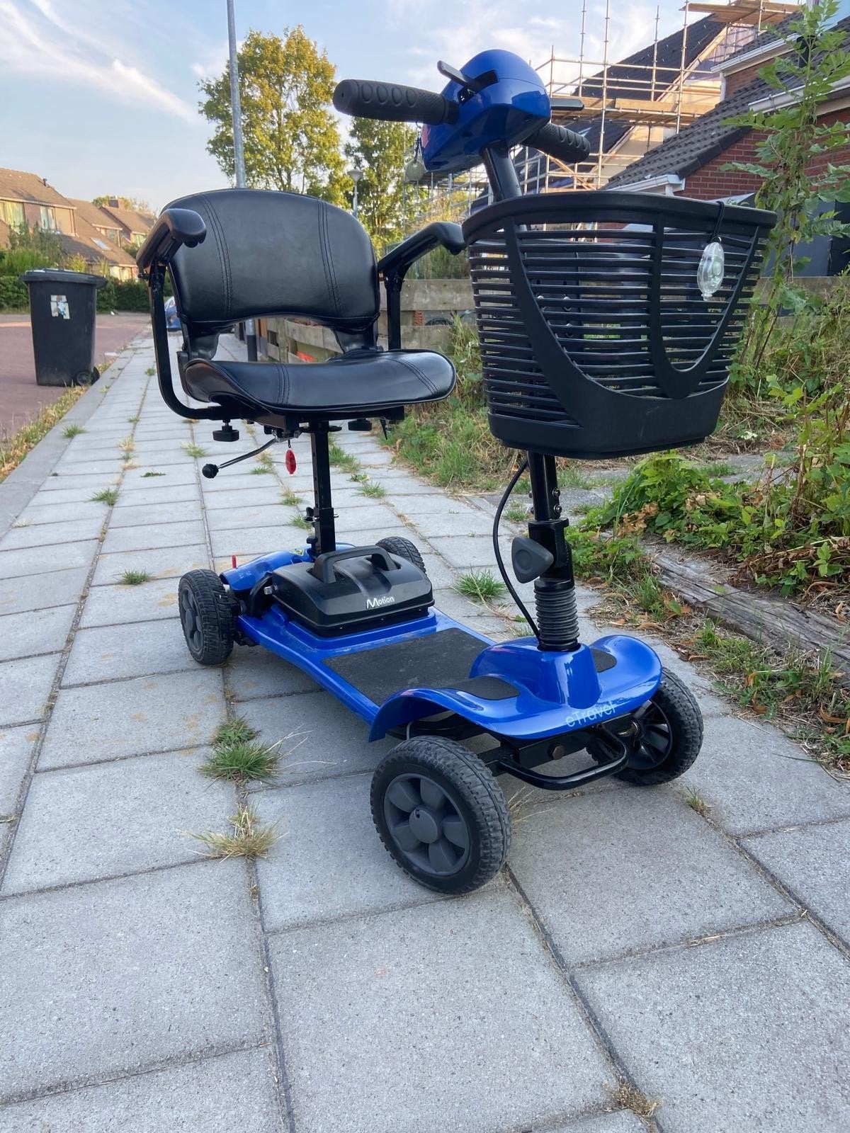 e-travel Motion demontabele scootmobiel zgan, Ophalen, Zo goed als nieuw, 10 km/u of minder
