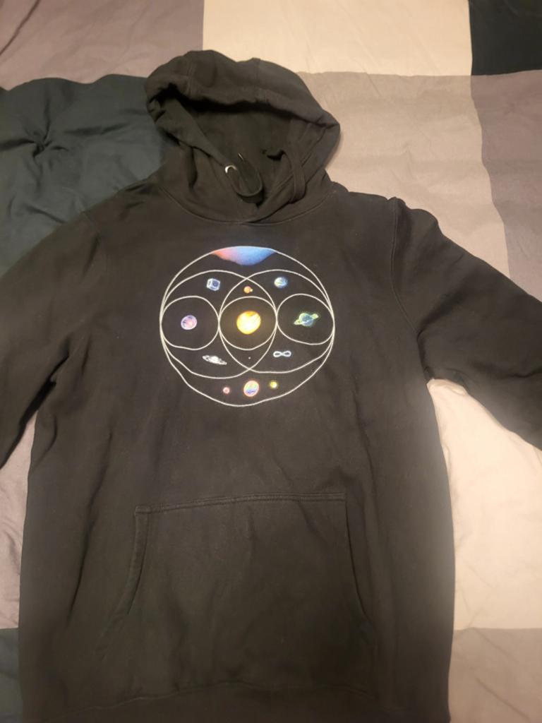 Coldplay Music of the Spheres Hoodie Zwart, Ophalen of Verzenden, Gedragen, Coldplay
