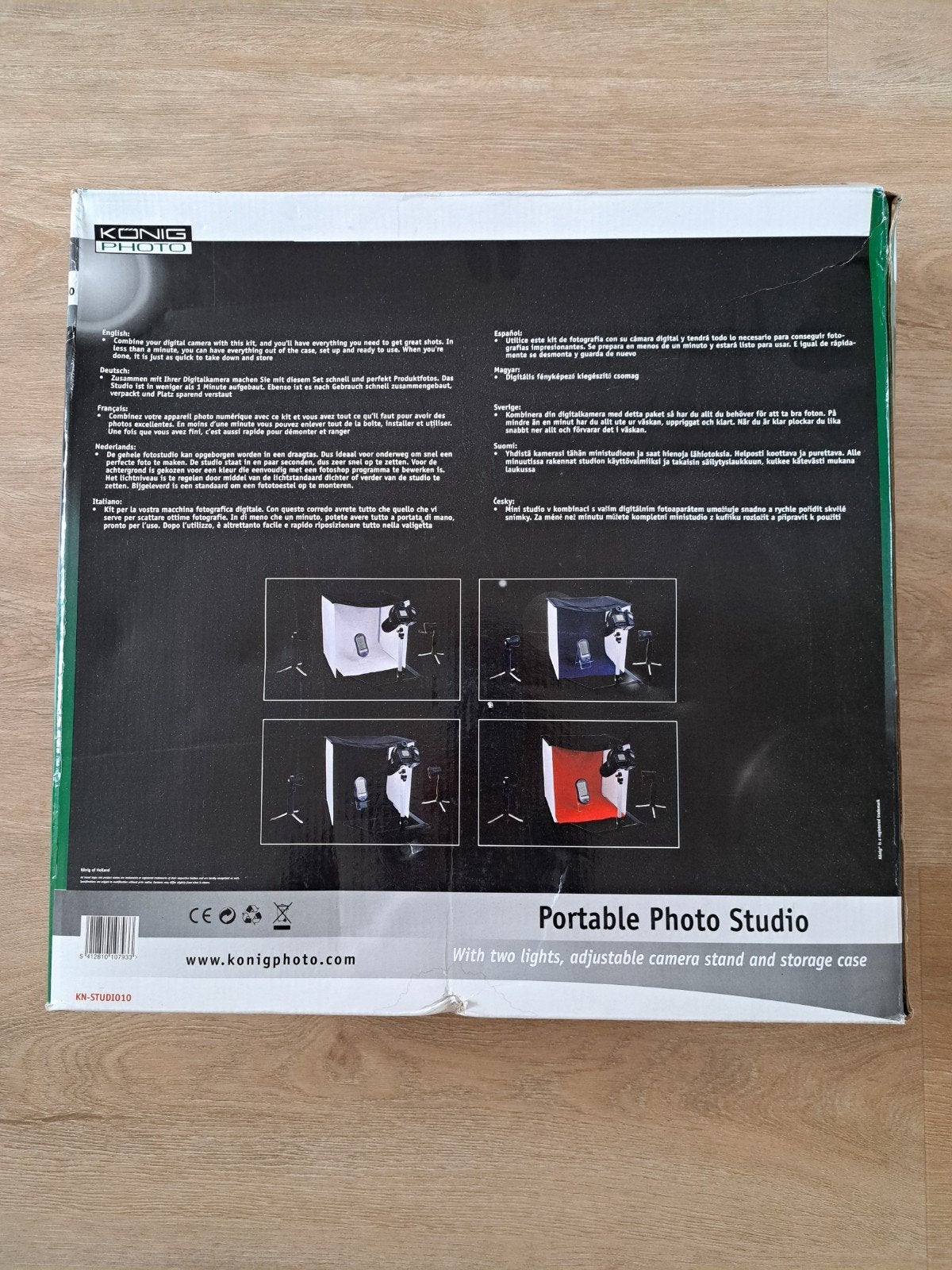 Portable Fotostudio met Verlichting en Achtergrond, Ophalen of Verzenden, Zo goed als nieuw, Mini fotostudio, Overige merken